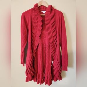 NY&Co Red Cardigan